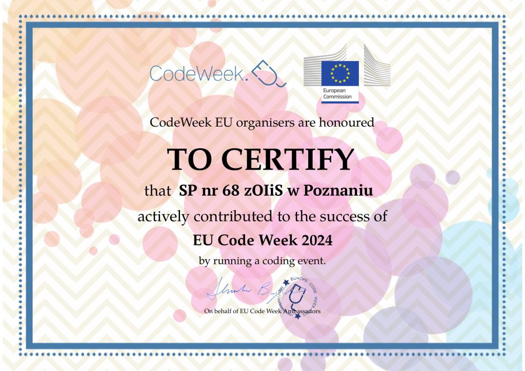 Certyfikat Code Week